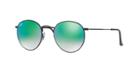 Ray-ban 53 Round Metal Black Sunglasses - Rb3447