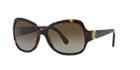 Tory Burch Tortoise Square Sunglasses, Polarized - Ty7059