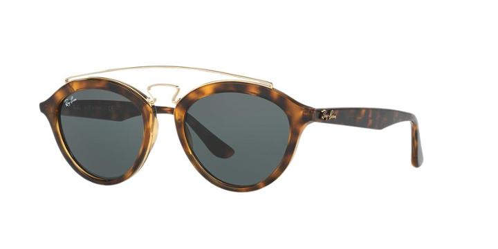 Ray-ban 53 Gatsby Ii Tortoise Round Sunglasses - Rb4257