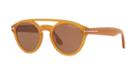Tom Ford 50 Yellow Round Sunglasses - Ft0537