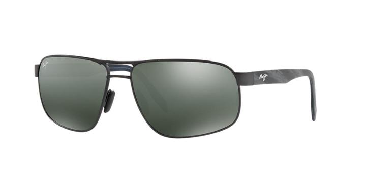 Maui Jim 776 Whitehaven 63 Gunmetal Rectangle Sunglasses