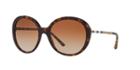 Burberry 57 Tortoise Round Sunglasses - Be4239q