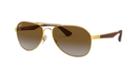Ray-ban 61 Gold Pilot Sunglasses - Rb3549