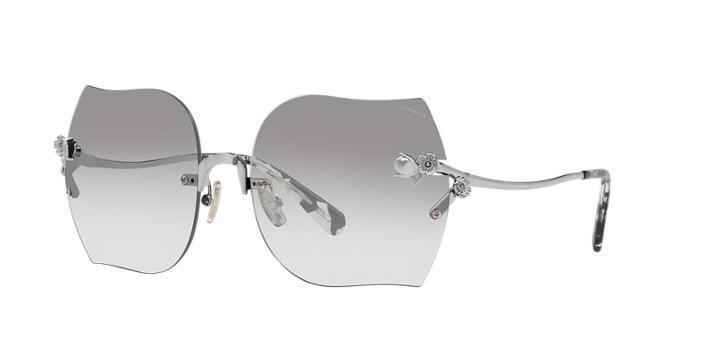 Coach Hc7082b 60 Gunmetal Square Sunglasses