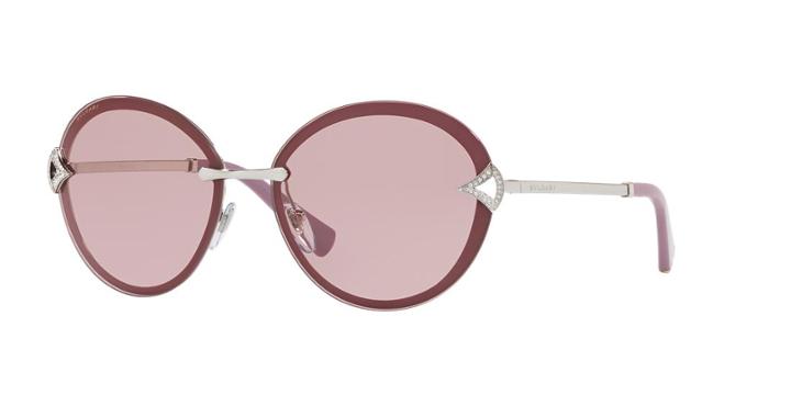 Bvlgari 61 Gold Oval Sunglasses - Bv6101b