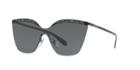 Bvlgari 37 Black Matte Shield Sunglasses - Bv6093