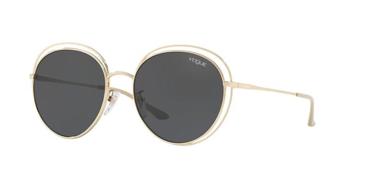 Vogue Vo4064sd 56 Gold Round Sunglasses