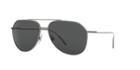 Dolce &amp; Gabbana 61 Gunmetal Aviator Sunglasses - Dg2166