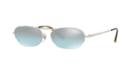 Vogue Vo4107s 54 Silver Oval Sunglasses