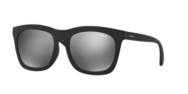 Vogue Vo5067sd 56 Asian Fitting Black Matte Square Sunglasses