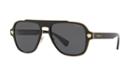 Versace 56 Black Square Sunglasses - Ve2199