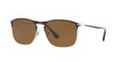 Persol 55 Black Aviator Sunglasses - Po7359s