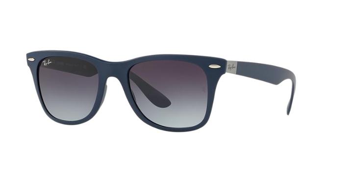 Ray-ban 52 Wayfarer Lit Blue Square Sunglasses - Rb4195