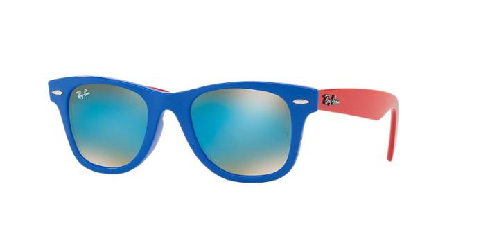 Ray-ban Jr. 47 Blue Square Sunglasses - Rj9066s