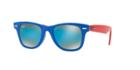 Ray-ban Jr. 47 Blue Square Sunglasses - Rj9066s