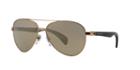Bvlgari Rose Gold Aviator Sunglasses - Bv5032tk