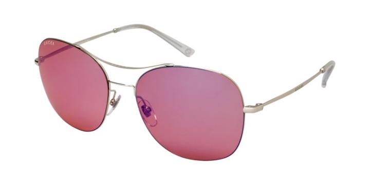 Gucci Gg4253/s 58 Gold Round Sunglasses