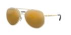 Michael Kors Mk1039b 58 Miami Gold Pilot Sunglasses
