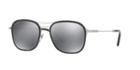 Bvlgari 56 Black Rectangle Sunglasses - Bv5041