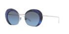 Giorgio Armani 50 Silver Round Sunglasses - Ar6067