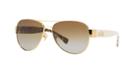 Coach Gold Aviator Sunglasses - Hc7059