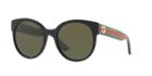 Gucci Gg0035s 54 Black Round Sunglasses