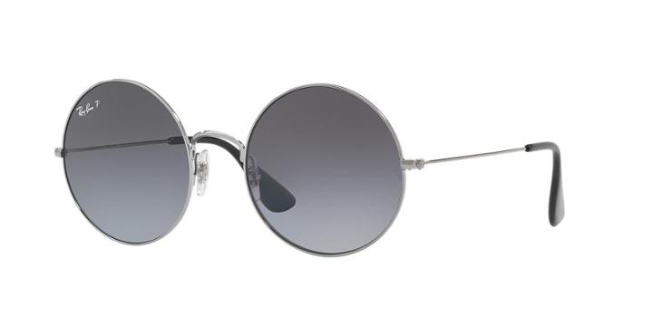 Ray-ban 50 Gunmetal Round Sunglasses - Rb3592
