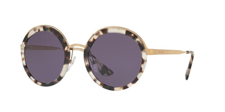 Prada Pr 50ts 54 White Round Sunglasses