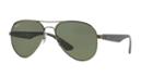 Ray-ban Gunmetal Matte Aviator Sunglasses - Rb3523