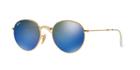 Ray-ban Gold Round Sunglasses - Rb3532