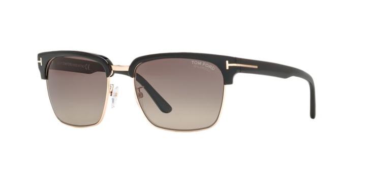 Tom Ford Ft0367 Black Shiny Square Sunglasses