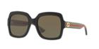 Gucci Gg0036s 54 Black Rectangle Sunglasses