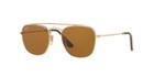 Ray-ban Gold Square Sunglasses - Rb3557