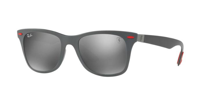 Ray-ban Rb4195m Wayfarer Lite Force Scuderia Ferrari Grey Square Sunglasses