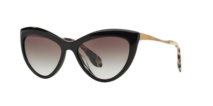 Miu Miu Black Cat-eye Sunglasses - Mu 08os