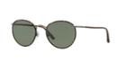 Giorgio Armani Gunmetal Matte Round Sunglasses - Ar6016j