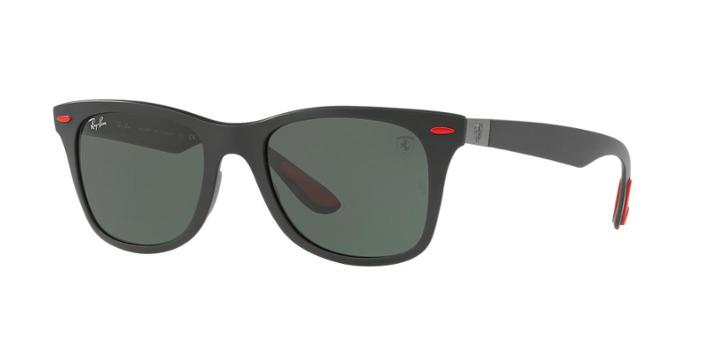 Ray-ban Rb4195m Wayfarer Lite Force Scuderia Ferrari Black Matte Square Sunglasses