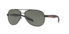 Prada Linea Rossa Ps 53ps Black Wrap Sunglasses