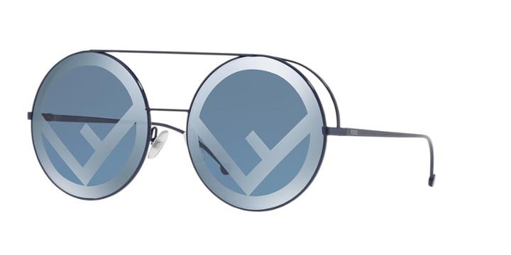 Fendi Ff 0285 63 Blue Round Sunglasses