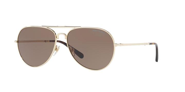 Tory Burch 58 Gold Aviator Sunglasses - Ty6054