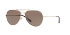 Tory Burch 58 Gold Aviator Sunglasses - Ty6054