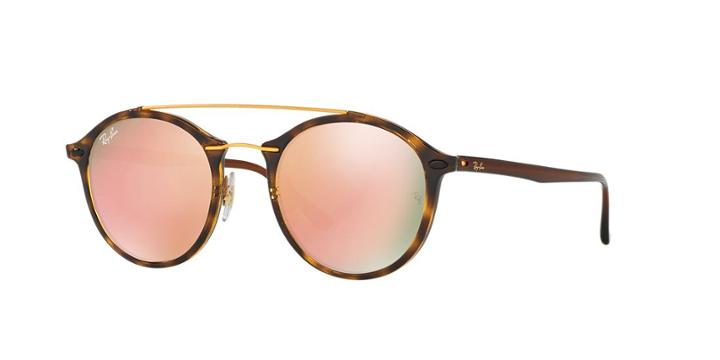 Ray-ban Tortoise Round Sunglasses - Rb4266