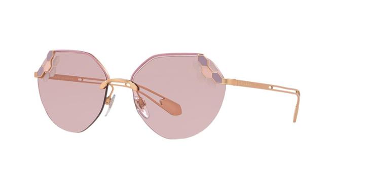Bvlgari 57 Purple Square Sunglasses - Bv6099