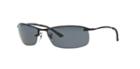 Ray-ban Black Rectangle Sunglasses - Rb3183