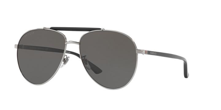 Gucci Gg0014s Gunmetal Round Sunglasses