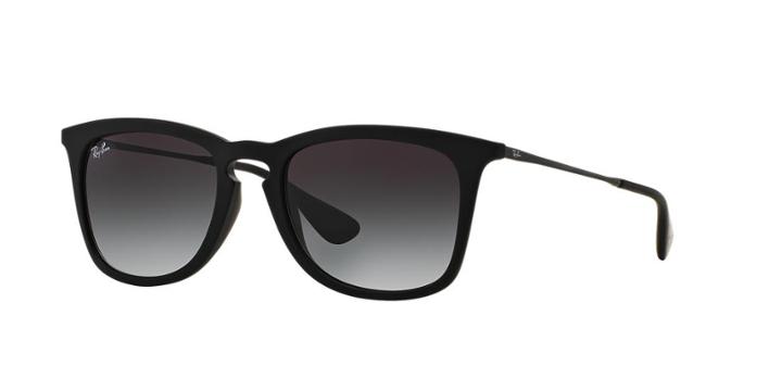 Ray-ban Rb4221f 52 Black Square Sunglasses