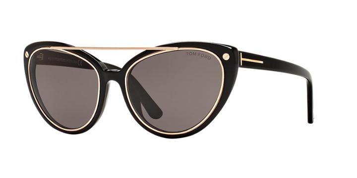 Tom Ford Edita Black Cat-eye Sunglasses - Ft0384