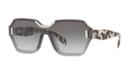 Prada Pr 15ts 48 Grey Square Sunglasses