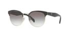 Prada Pr 61ts 54 Black Round Sunglasses