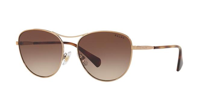 Ralph 57 Rose Gold Oval Sunglasses - Ra4126
